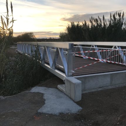 Pose de la passerelle 